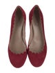 Chloé Suede Scalloped Accent Pumps