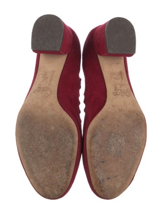 Chloé Suede Scalloped Accent Pumps