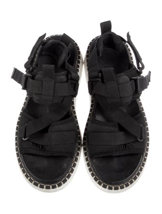 Chloé Colorblock Pattern Slingback Sandals