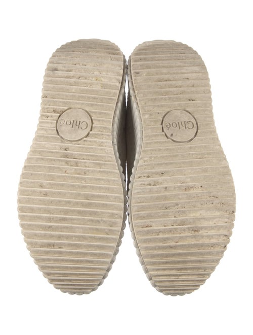 Chloé Leather Mesh Accents Sneakers