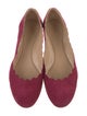 Chloé Suede Scalloped Accent Flats