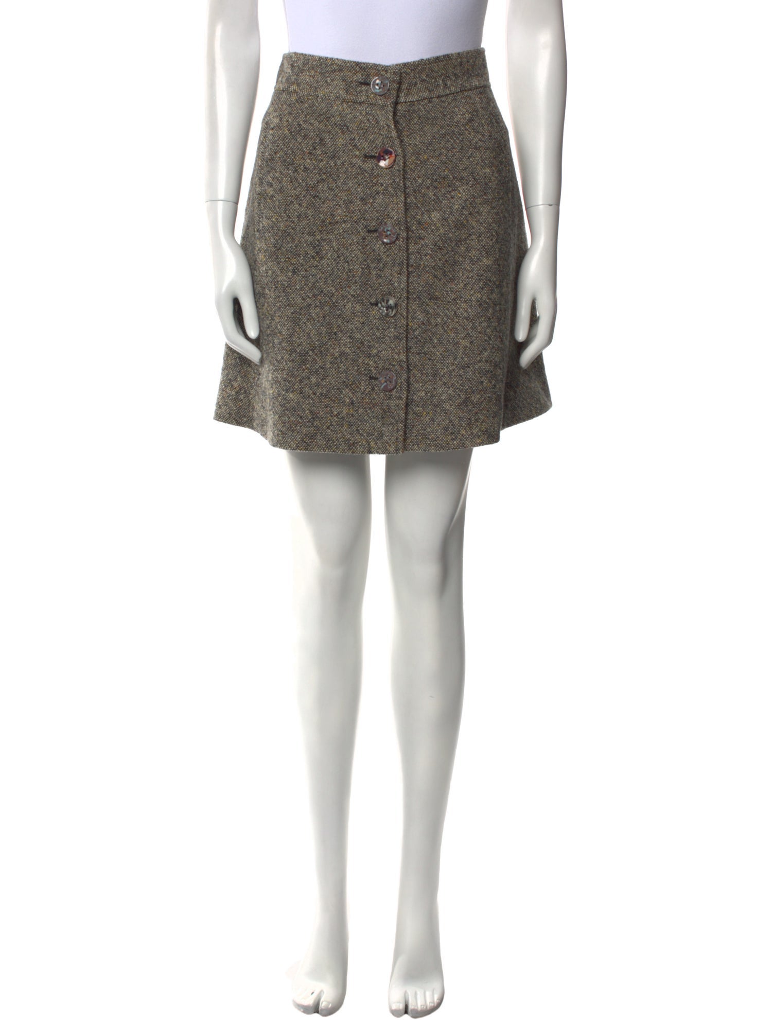 Chloé Virgin Wool Midi Length Skirt