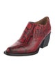 Chloé Snakeskin Animal Print Western Boots
