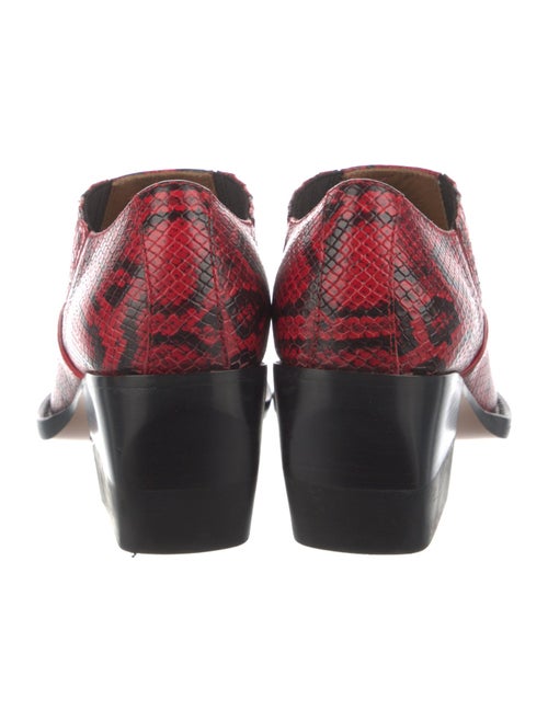 Chloé Snakeskin Animal Print Western Boots