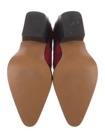 Chloé Snakeskin Animal Print Western Boots