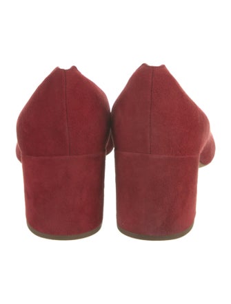 Chloé Suede Scalloped Accent Pumps