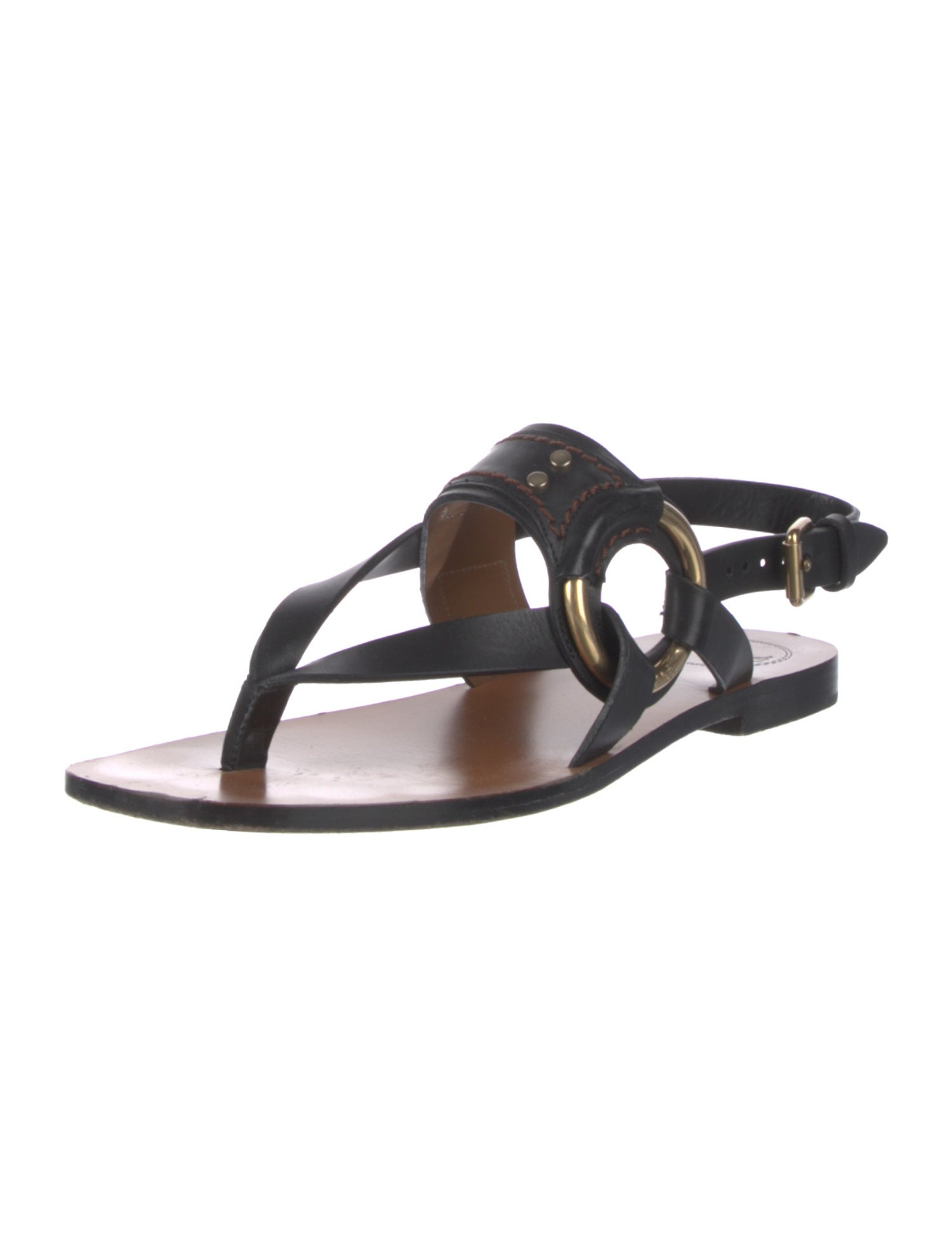 Chloé Leather Slingback Sandals