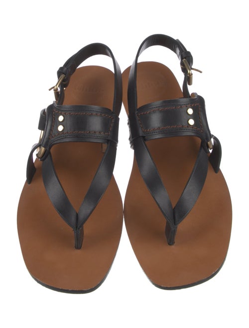 Chloé Leather Slingback Sandals