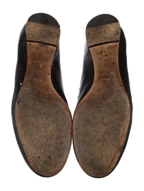 Chloé Leather Scalloped Accent Ballet Flats