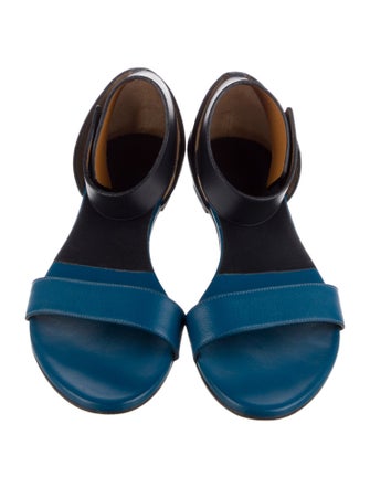 Chloé Leather Colorblock Pattern Sandals