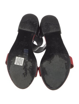 Chloé Leather Colorblock Pattern Sandals