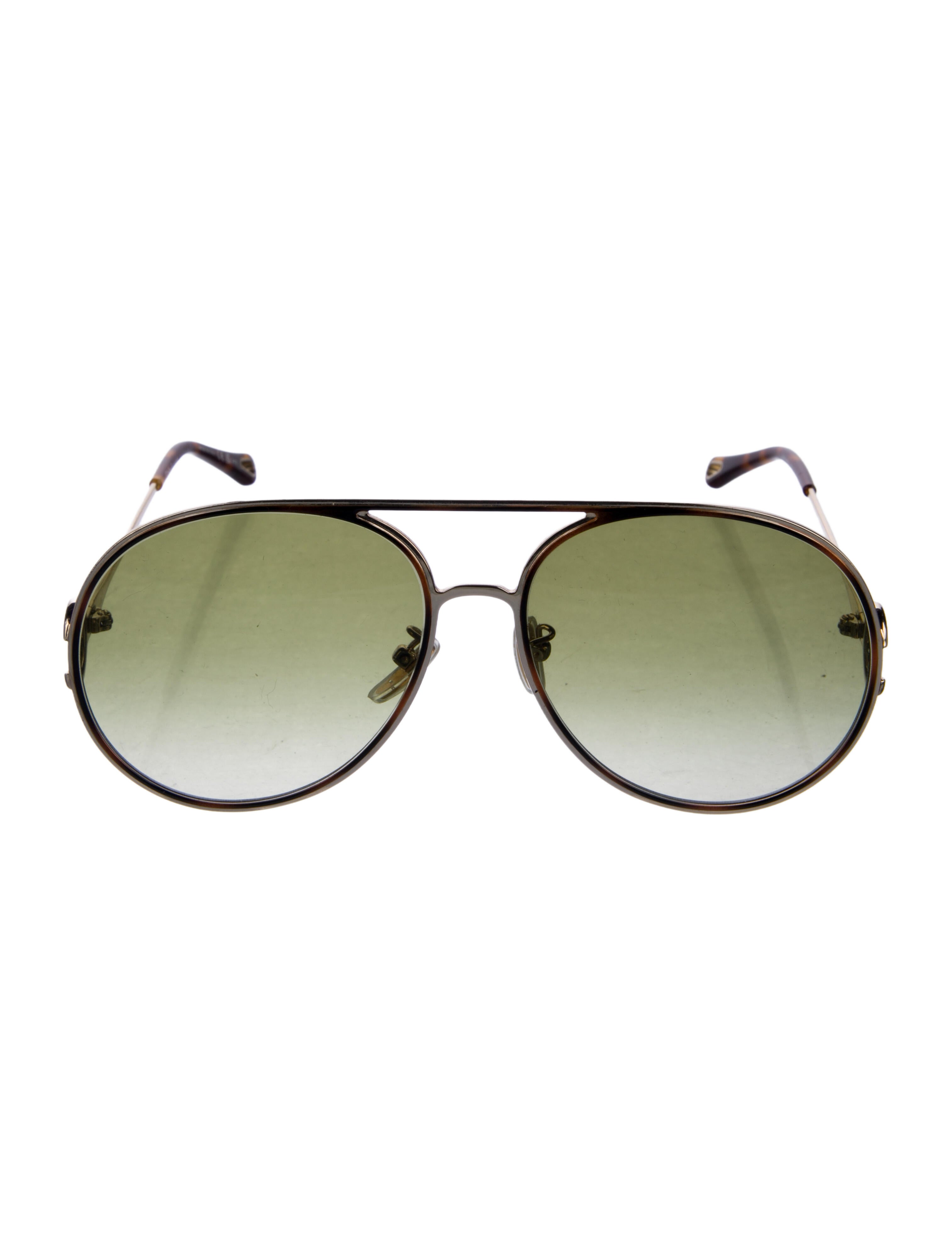 Chloé Aviator Gradient Sunglasses