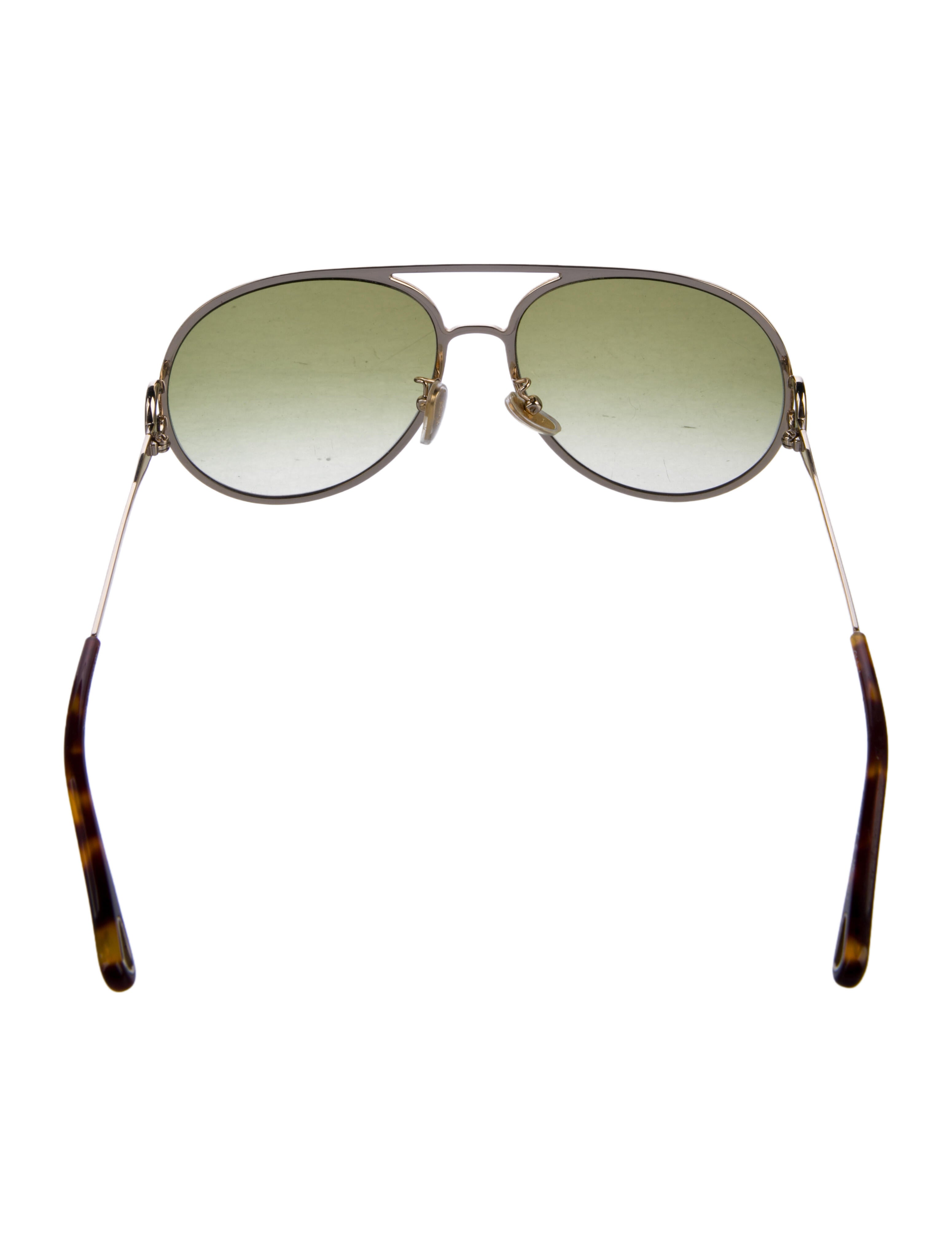 Chloé Aviator Gradient Sunglasses