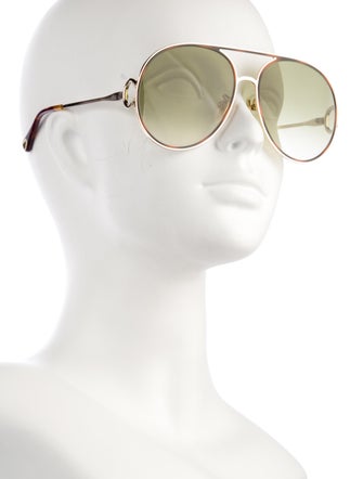 Chloé Aviator Gradient Sunglasses