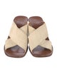 Chloé Suede Leather Trim Embellishment Slides