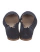 Chloé Suede Scalloped Accent Ballet Flats