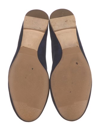 Chloé Suede Scalloped Accent Ballet Flats
