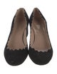 Chloé Suede Scalloped Accent Pumps