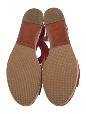 Chloé Suede Scalloped Accent Espadrilles