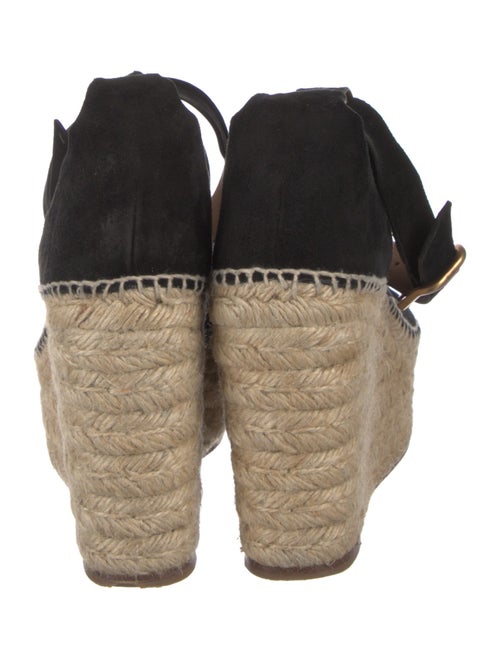 Chloé Suede Scalloped Accent Espadrilles