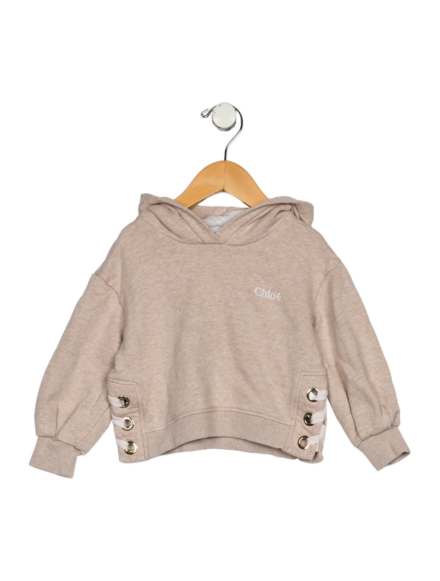 Chloé Girls' Solid Hooded Sweatshirt