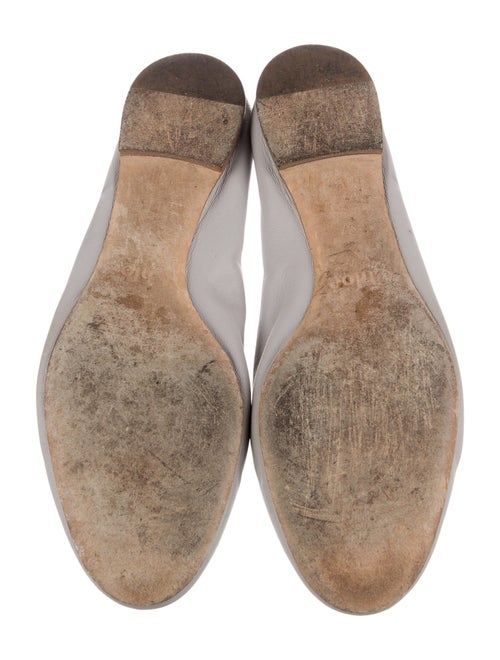 Chloé Leather Scalloped Accent Ballet Flats