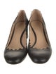 Chloé Leather Scalloped Accent Pumps