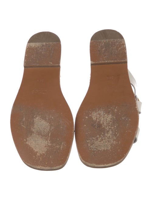 Chloé Leather Studded Accents Slides