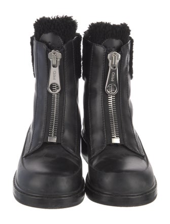 Chloé Leather Combat Boots