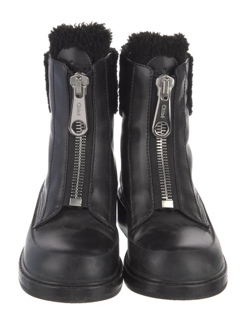 Chloé Leather Combat Boots