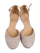 Chloé Suede Scalloped Accent D'Orsay Flats