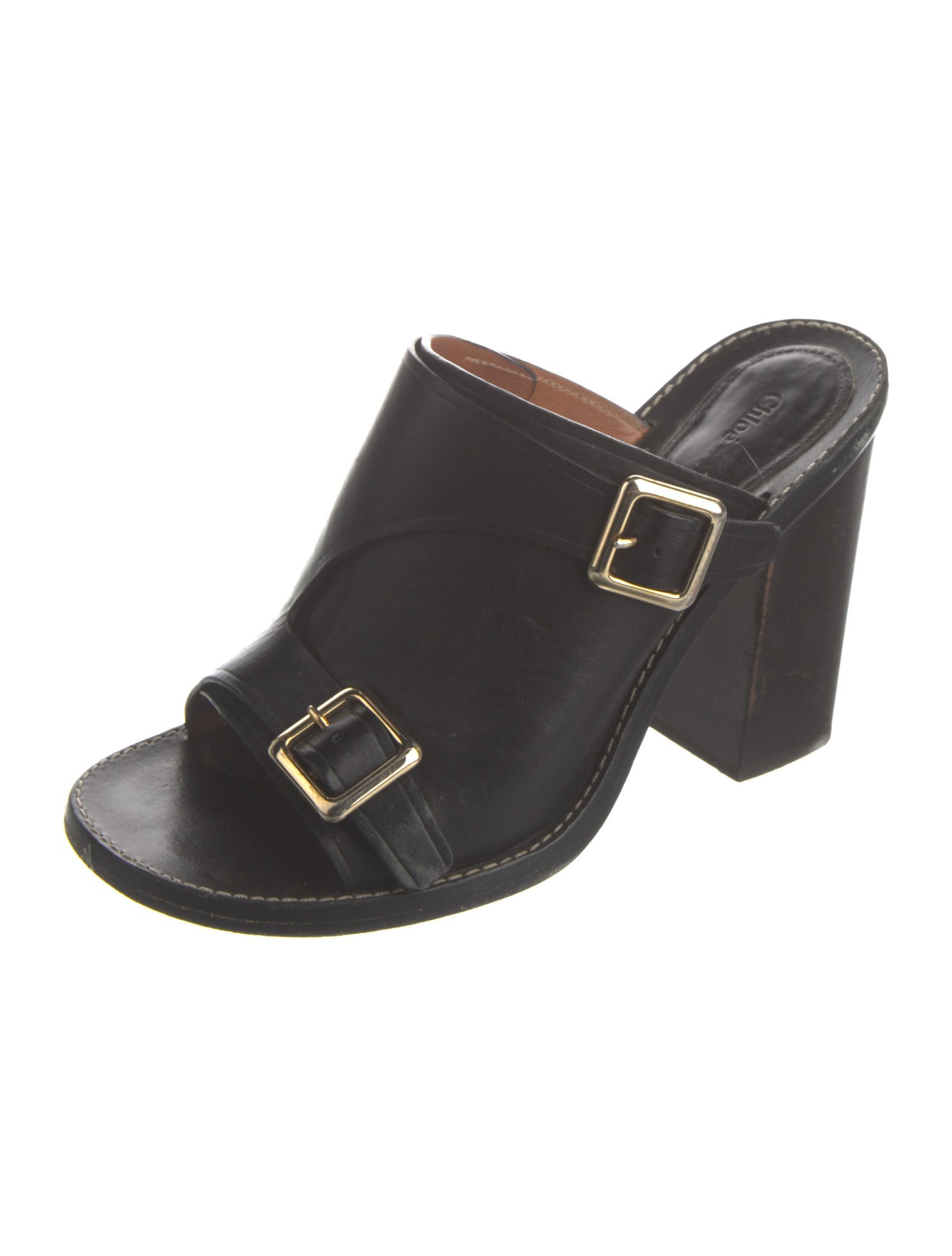 Chloé Leather Slides