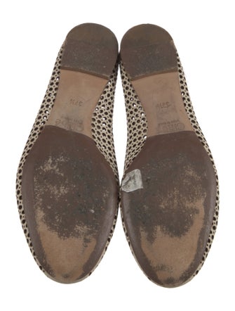 Chloé Leather Lasercut Accents Ballet Flats