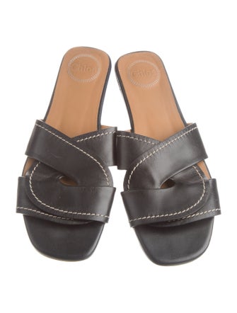 Chloé Leather Slides