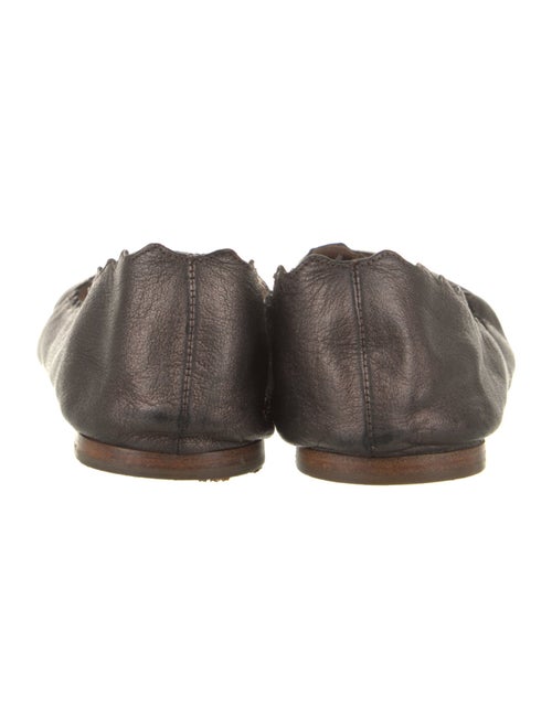 Chloé Leather Scalloped Accent Ballet Flats