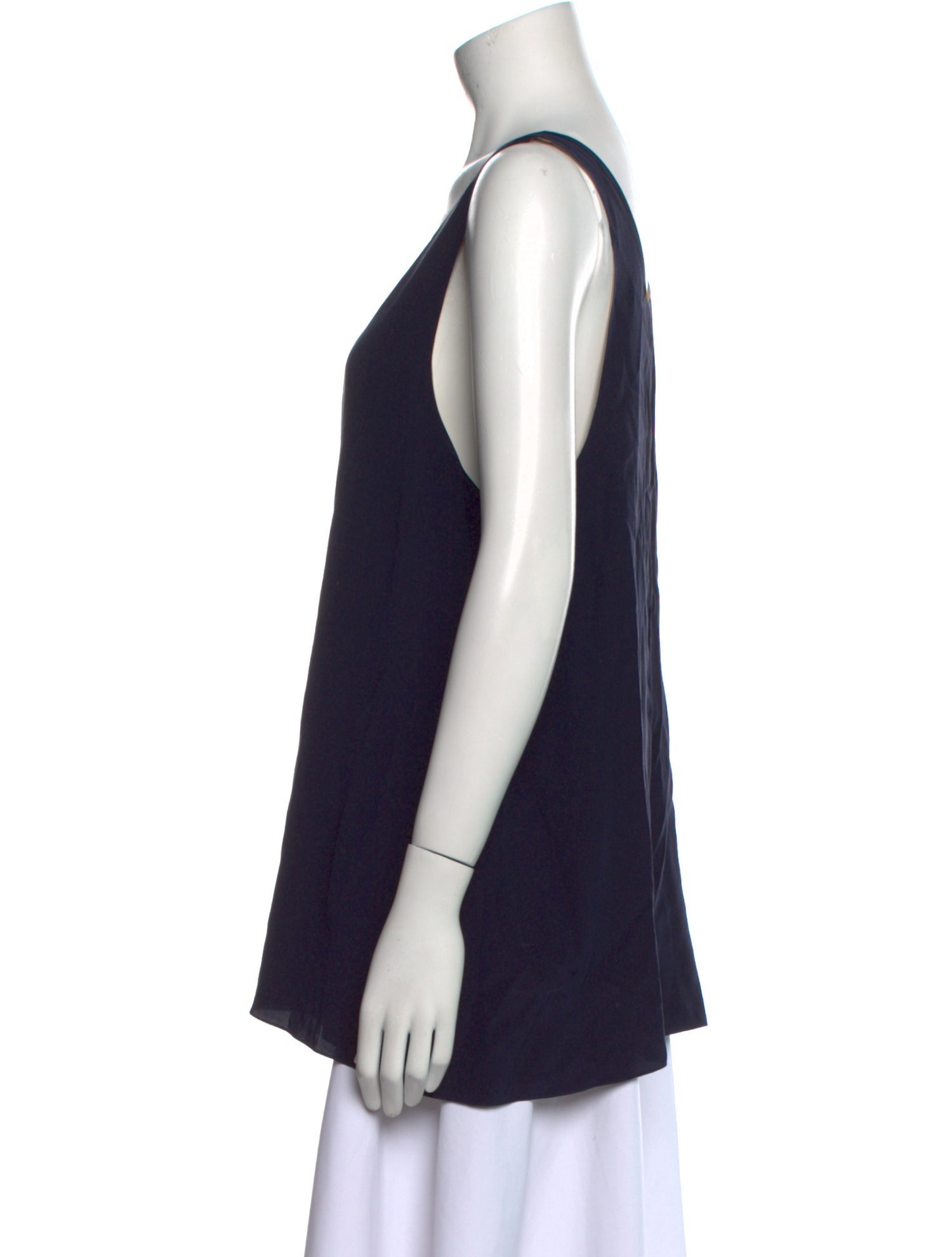 Chloé Silk Scoop Neck Top