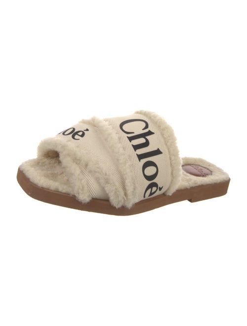 Chloé Lambswool Printed Slides