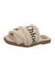 Chloé Lambswool Printed Slides