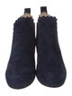 Chloé Suede Scalloped Accent Chelsea Boots
