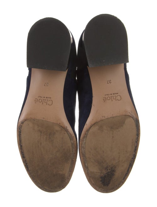 Chloé Suede Scalloped Accent Chelsea Boots