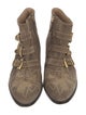 Chloé Suede Studded Accents Western Boots