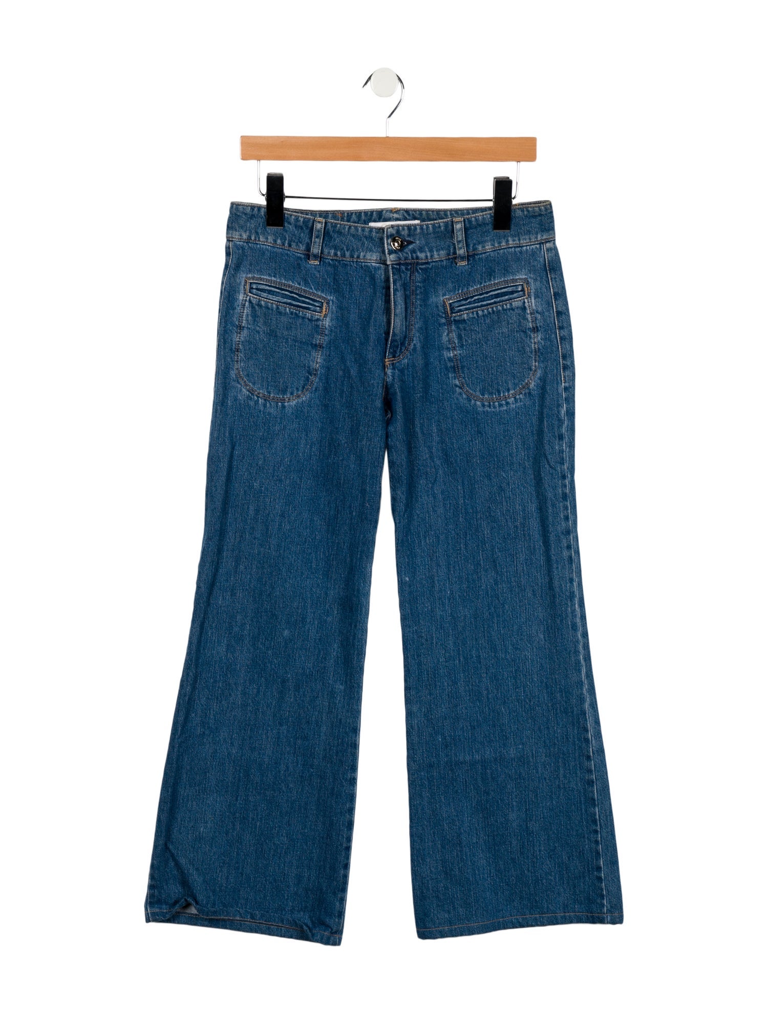 Chloé Mid-Rise Wide Leg Jeans