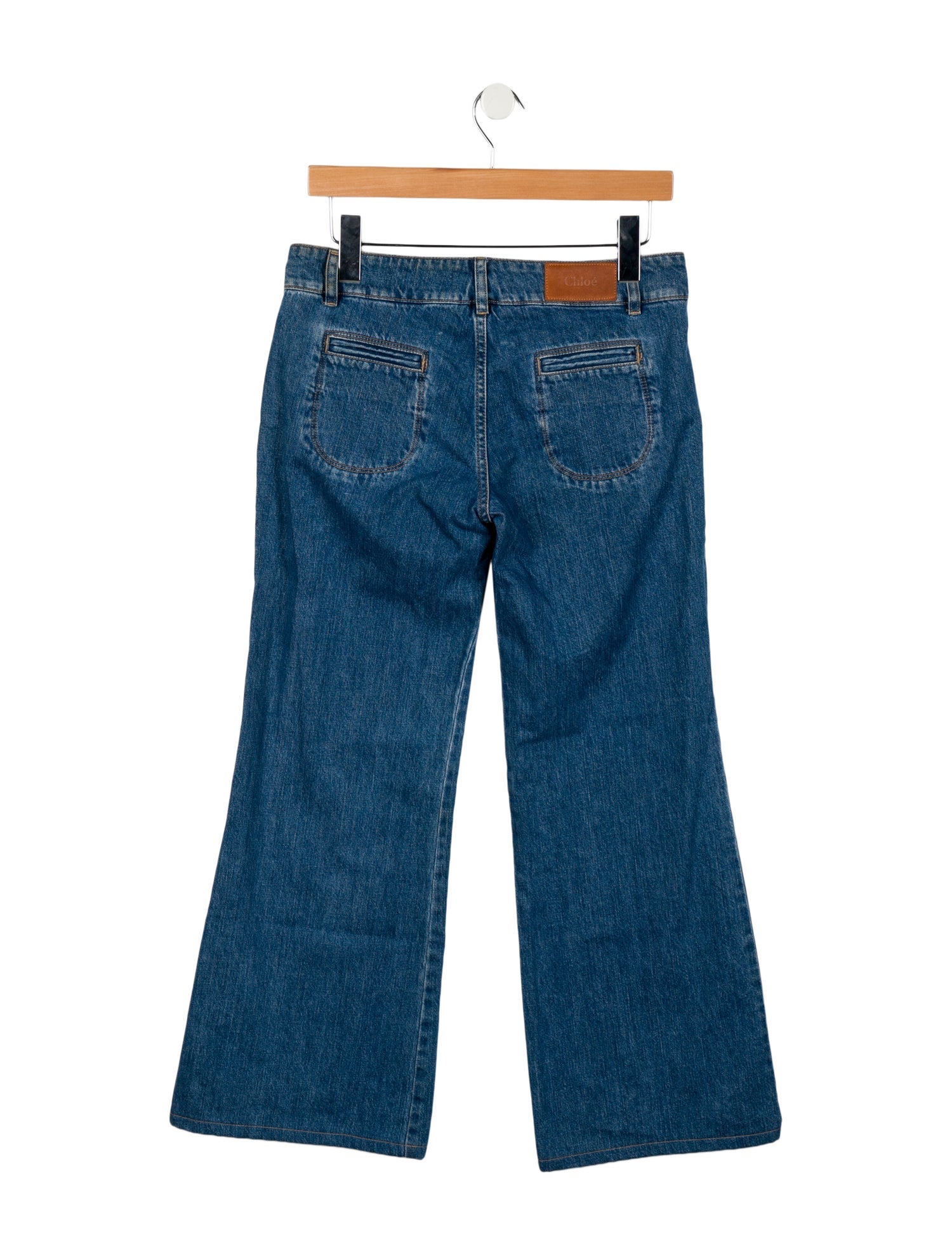 Chloé Mid-Rise Wide Leg Jeans