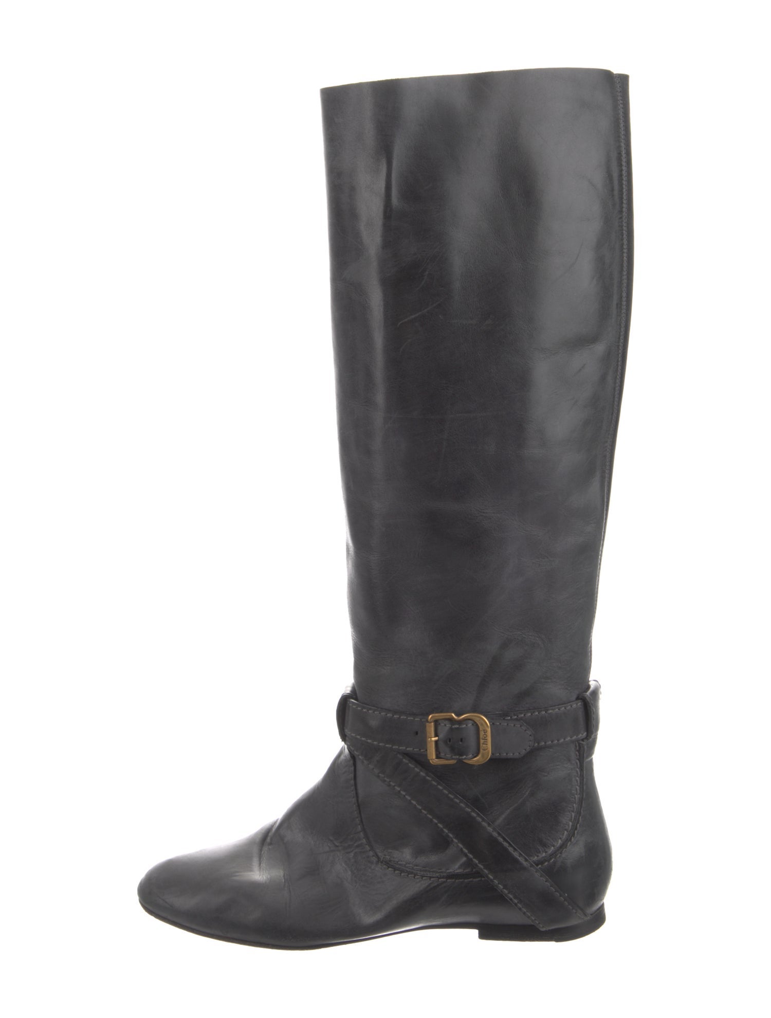 Chloé Leather Riding Boots