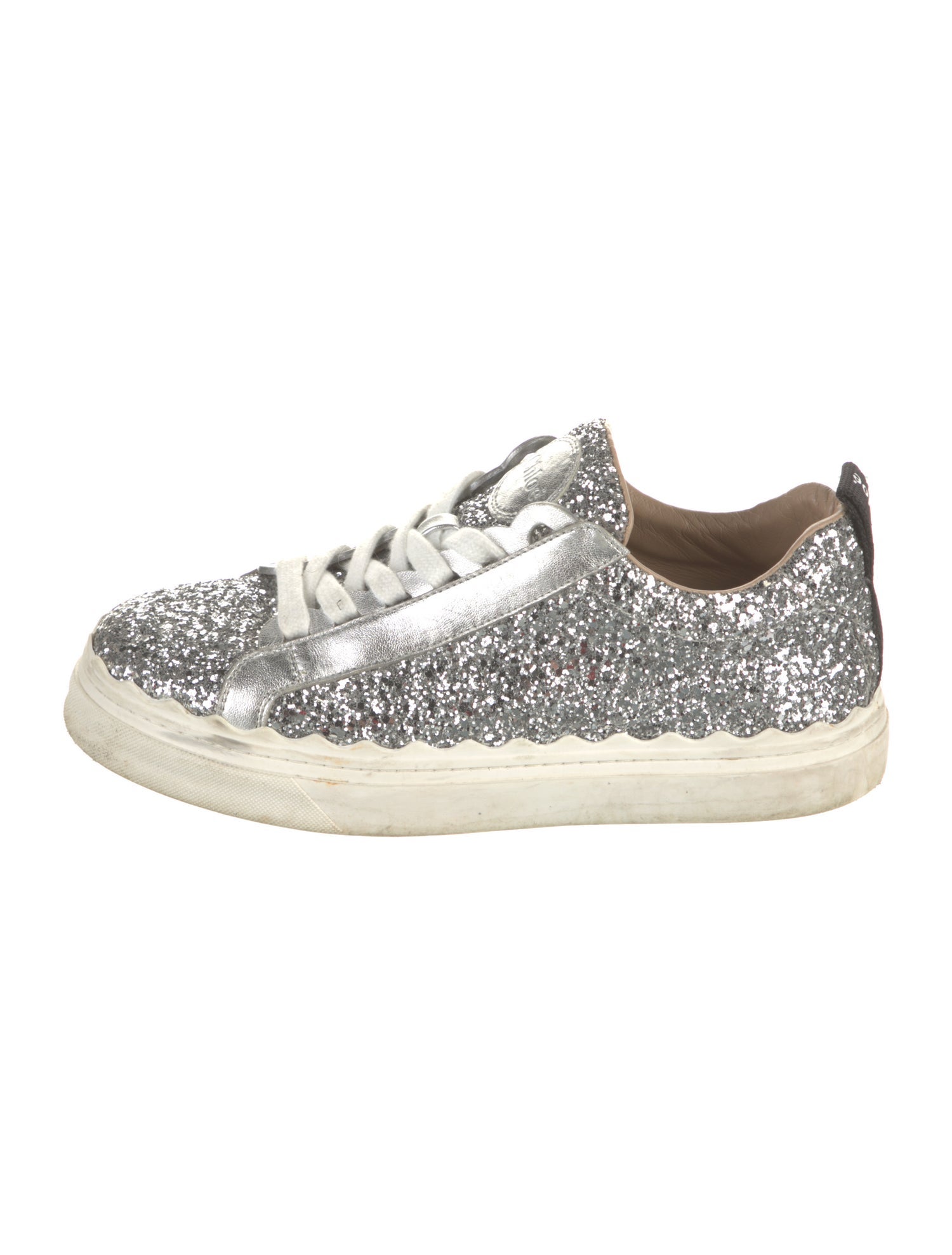 Chloé Glitter Glitter Accents Sneakers