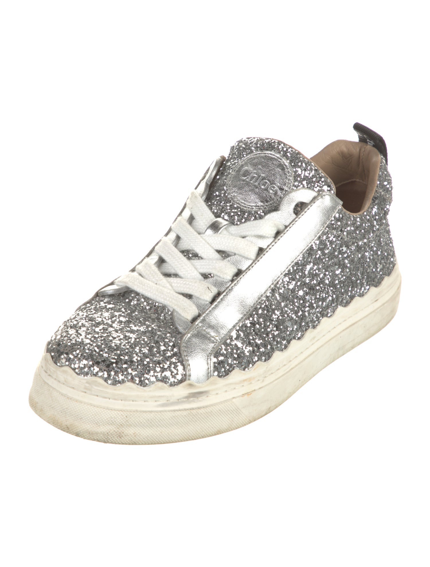 Chloé Glitter Glitter Accents Sneakers