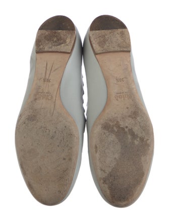 Chloé Leather Scalloped Accent Ballet Flats