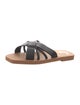 Chloé Leather Braided Accents Slides