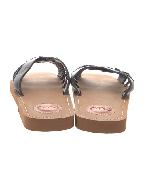 Chloé Leather Braided Accents Slides