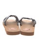 Chloé Leather Braided Accents Slides